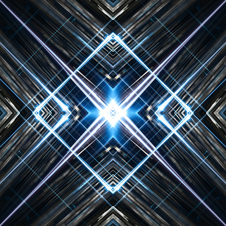 Symmetrical blue design stripesの写真素材