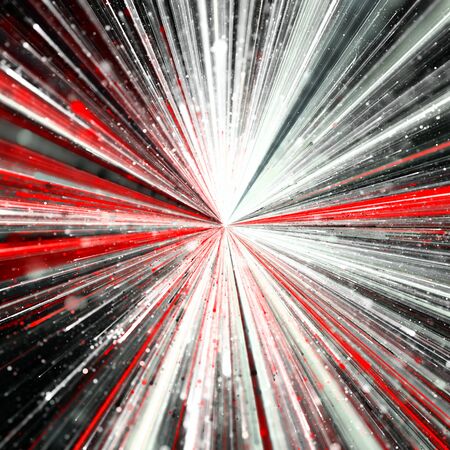 Explosion of bokeh and colored linesの写真素材