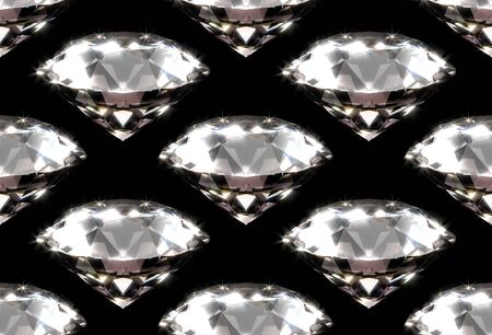 Seamless pattern of big and shiny standing up diamondsの写真素材