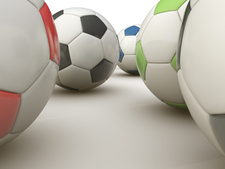 Soccer ball , computer generated image.の写真素材