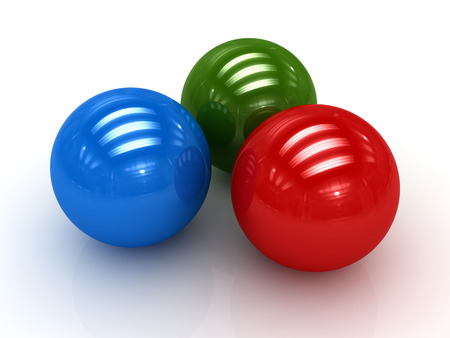 Colorful ball , This is a computer generated and 3d rendered picture.の写真素材