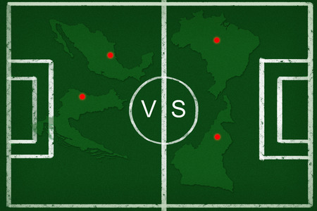 Soccer team for Group Aの写真素材