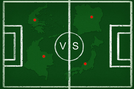 Soccer team for Group Cの写真素材