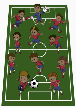 Costa Rica team formationの写真素材