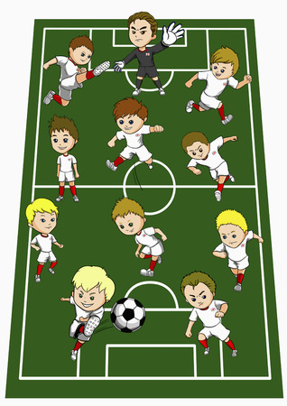 England team formationの写真素材