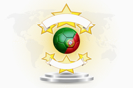 Portugal soccer ball emblemの写真素材