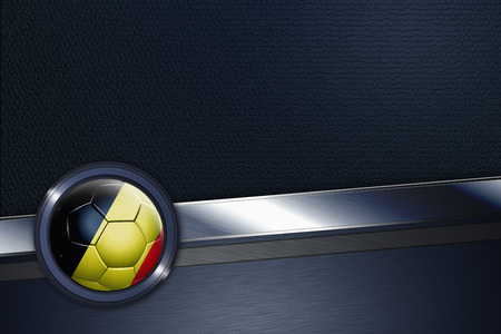 Sports interface with Belgium soccer ballの写真素材