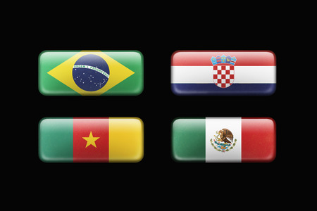 Soccer team for Group Aの写真素材