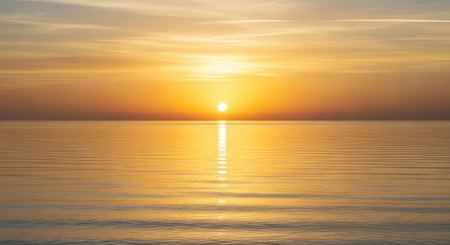 Sunset over the sea. Beautiful sunset over the sea. Nature composition.の素材