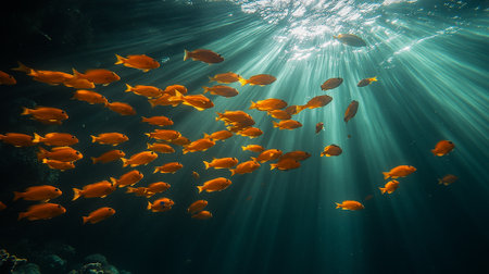 Tropical fish in the Red Sea. Egypt. Shallow depth of fieldの素材