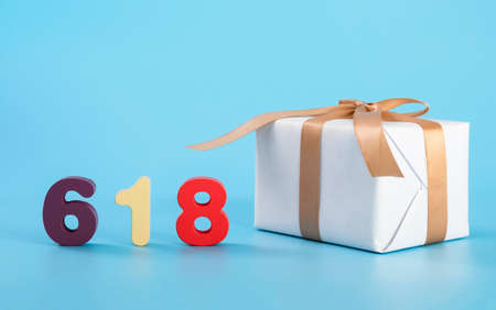 618 e-commerce shopping festival gift decorationの写真素材