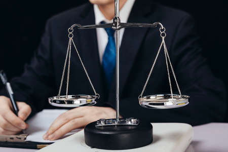 Business people discuss legal issues, legal adviceの写真素材