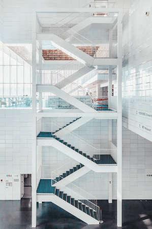 Interior Design of Tianjin Libraryの写真素材