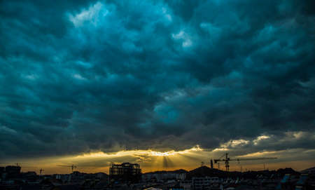 Sunset and dawn sky background