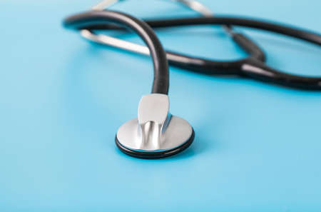 Medical equipment, syringe, stethoscope, medicine box, diagnosis book, mask, real shotの写真素材