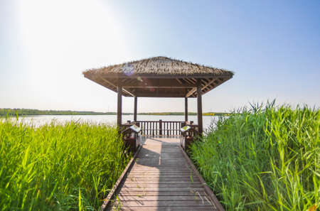 Natural scenery of Tianjin Xiqing Country Parkの写真素材