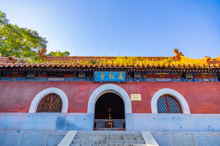 Scenery of Panshan Scenic Area in Jixian County, Tianjin, Chinaのeditorial素材