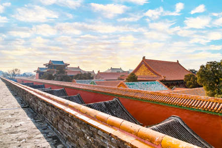 Building of the Palace Museum, Beijing, Chinaのeditorial素材