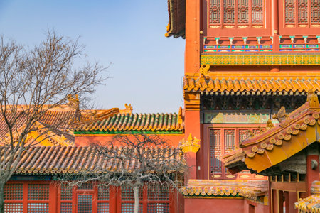 Building of the Palace Museum, Beijing, Chinaのeditorial素材