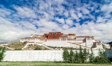 Scenery of Potala Palace in Lhasa, Tibet, Chinaのeditorial素材