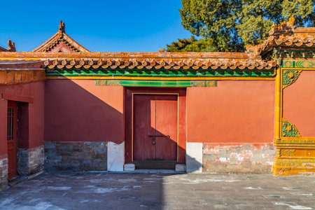 Autumn scenery of the Palace Museum, Beijing, Chinaのeditorial素材