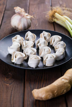 Chinese traditional snack gourmet wontonの写真素材