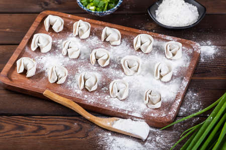 Chinese traditional snack gourmet wontonの写真素材
