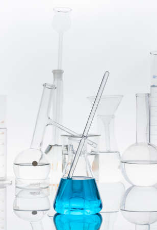 Biochemical glass instrument shotの写真素材