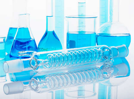 Biochemical glass instrument shotの写真素材