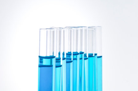 Biochemical glass instrument shotの写真素材