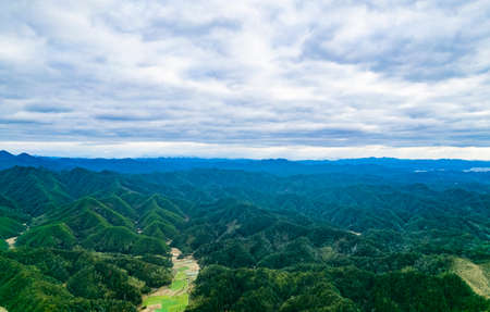 Aerial scenery of Likeng Mountains in Wuyuan, Shangrao, Jiangxi