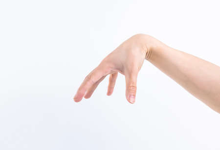 Various gestures of one handの写真素材