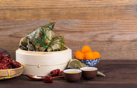 Dragon Boat Festival Food Zongzi Salted Duck Egg Photographyの写真素材