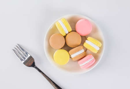 Colored Macaron Cake
