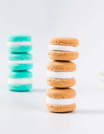 Colored Macaron Cake