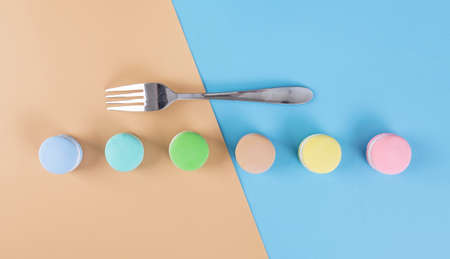Colored Macaron Cake