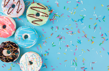 Colorful Donut Dessert Cake