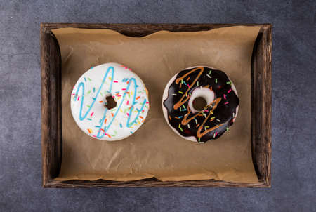 Colorful Donut Dessert Cakeの写真素材