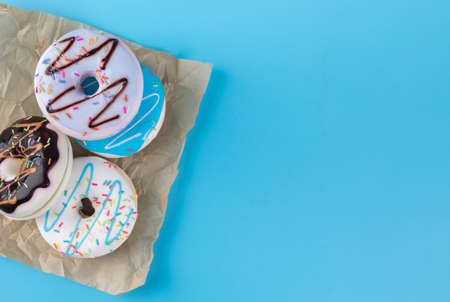 Colorful Donut Dessert Cakeの写真素材