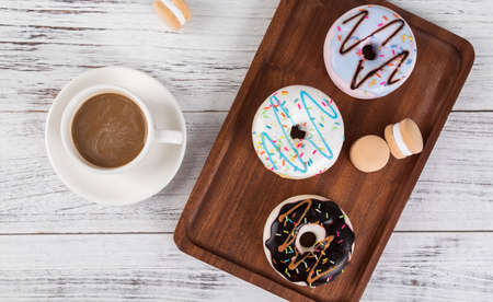 Colorful Donut Dessert Cakeの写真素材