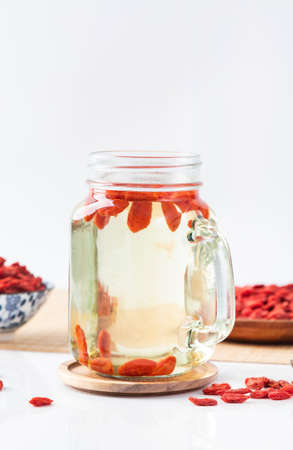 Traditional health food red wolfberryの写真素材