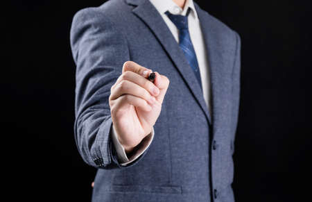 Various gestures of people in formal suits