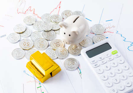 Savings, financial management and investment concept mapの写真素材