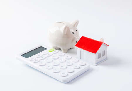 Financial investment savings real estate concept illustration