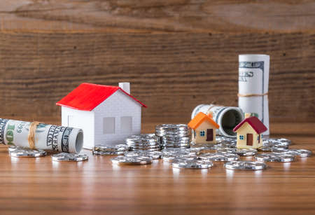 Financial investment savings real estate conceptの写真素材