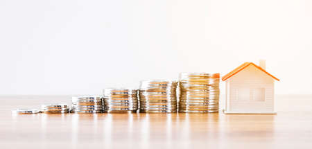 Financial investment savings real estate concept