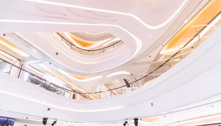 Empty bright mall interiorの写真素材