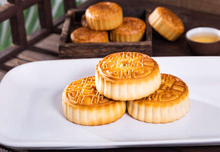 Chinese traditional festival Mid-Autumn Festival gourmet moon cakes