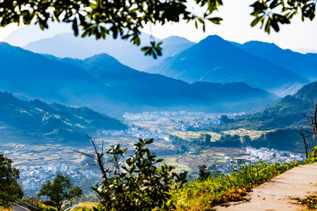 Mountain view at Phu Chi Fa at Chiangrai province, Thailand.の写真素材