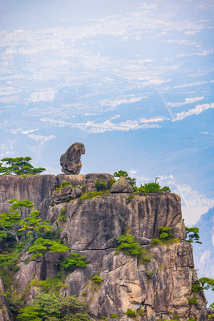 Mount Huangshan, the highest peak in the world, located in China.の写真素材